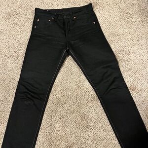 Momotaro Black Tight Tapered 15.7 oz Denim